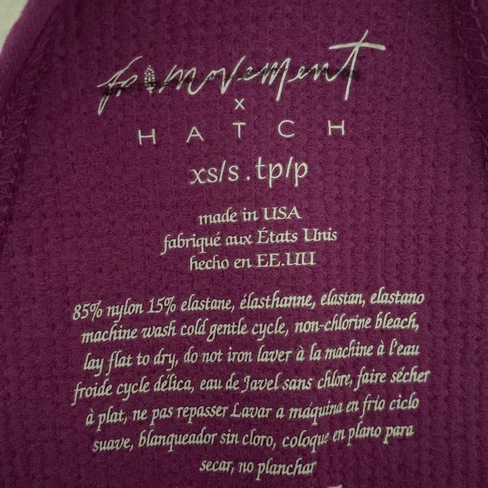 NWOT Free People Movement and Hatch Ribbed Crop Top - Picture 6 of 6